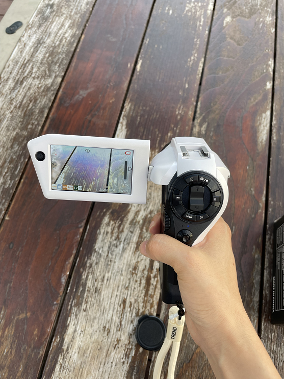 Small camcorder that gives high quality pics/videos